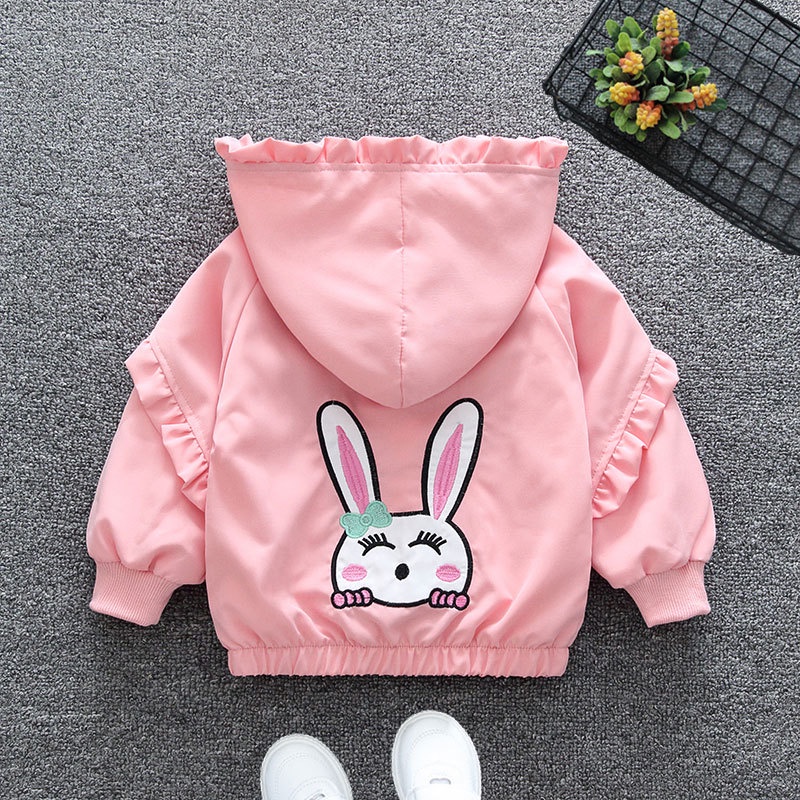 Áo Khoác Cardigan In Hình Thỏ Hoạt Họa Disney Thời Trang Xuân Thu Cho Bé Gái 2-12 Tuổi