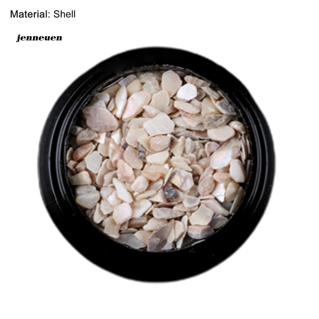 1 Hộp Phụ Kiện Trang Sức Trang Trí Móng Tay Nhiều Màu Mini Dễ Tẩy Vỏ Sò Siêu Mỏng