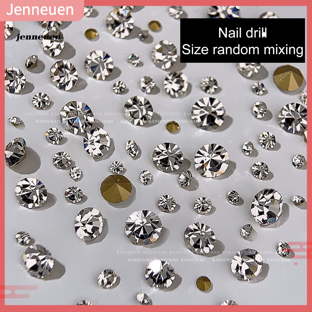 1 Túi Hạt Đá Kim Cương Giả Lấp Lánh Trang Trí Móng Tay Thời Trang