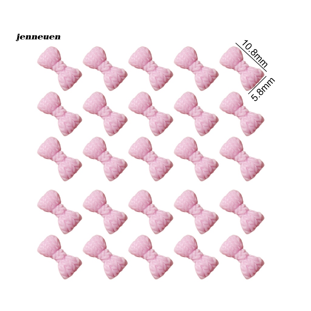 Bộ 50 Hạt Nơ 3D Bằng Nhựa Resin Trang Trí Móng Tay Nghệ Thuật