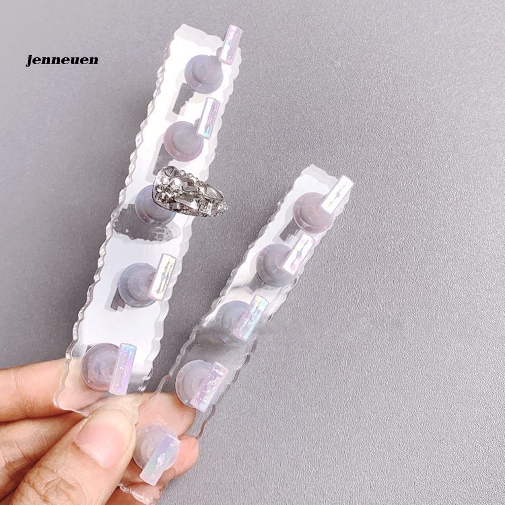 1 Bộ Giá Đỡ Trưng Bày Móng Tay Giả Mini Gọn Nhẹ Chống Mài Mòn DIY