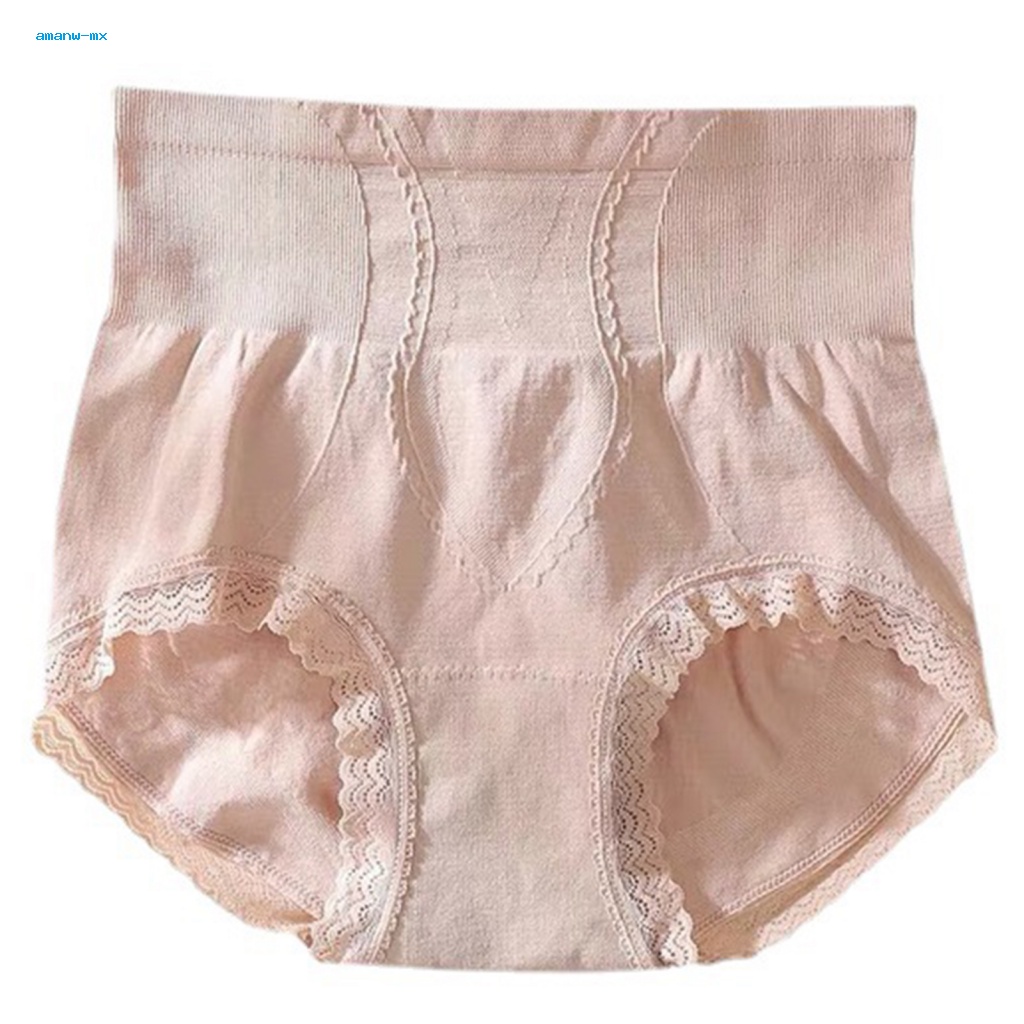 Am * Quần Lót Cạp Cao Nâng Mông Kiểm Soát Eo Cao Viền Ren Thoải Mái Phù Hợp Với Mỗi Ngày Cho Nữ