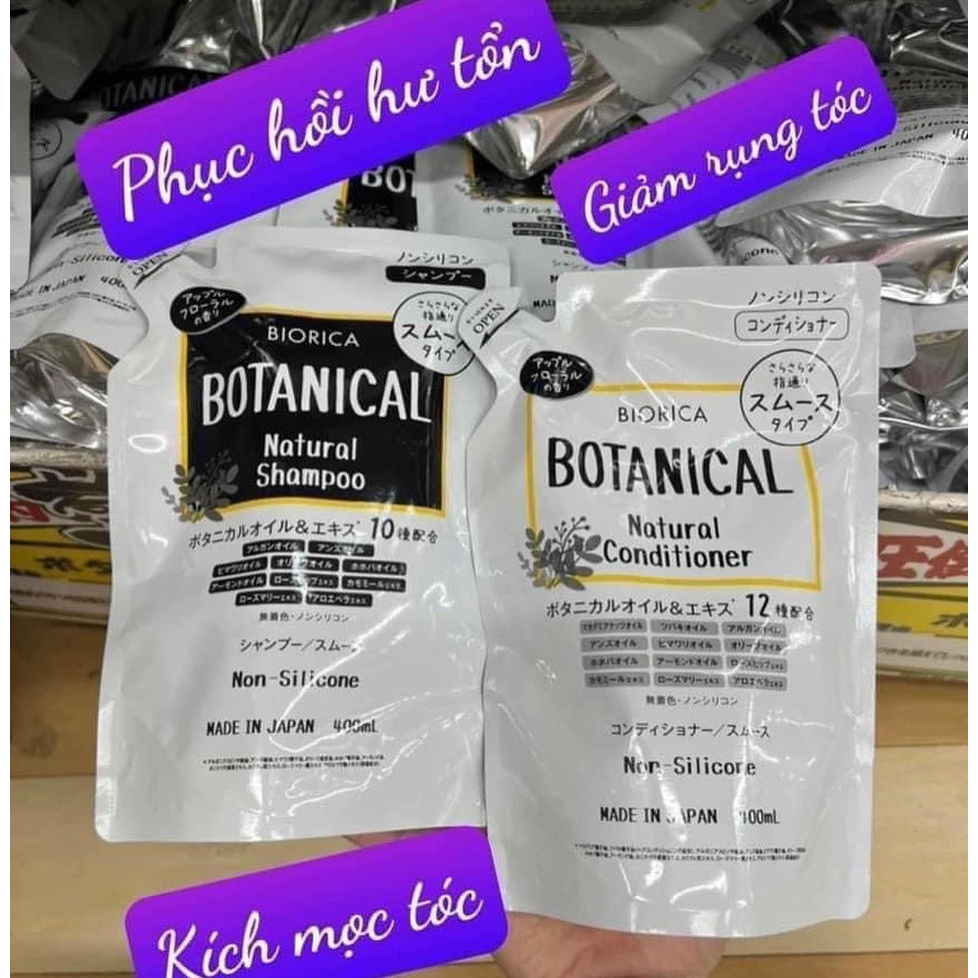 Gội xả Botanical táo đen 400ML + 6% shopee