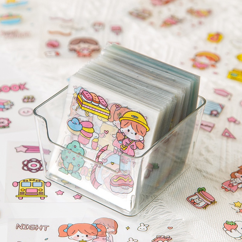 10pcs Miếng Dán PET Họa Tiết Hoạt Hình Chống Thấm Nước TZ046 Trang Trí Điện Thoại / Cốc Nước