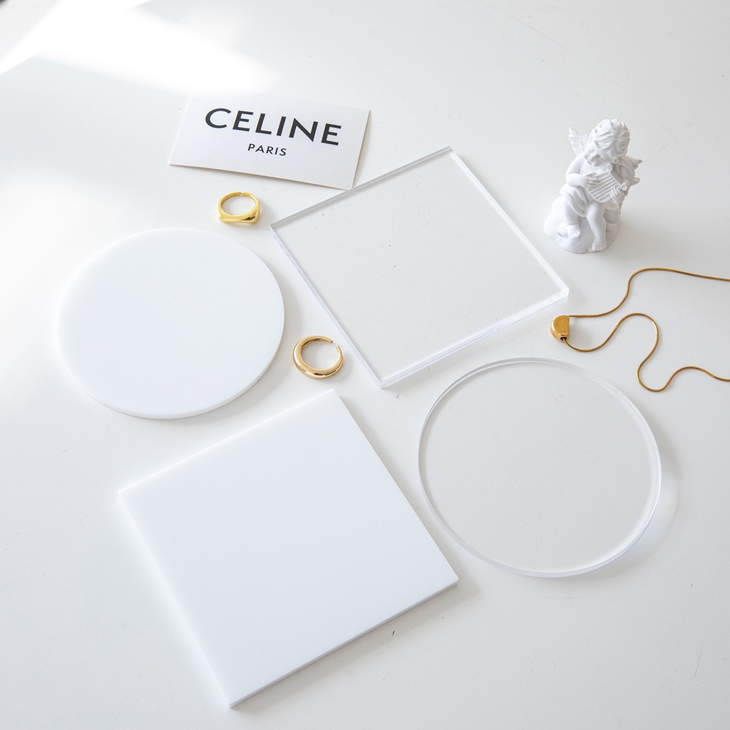 Bộ Tấm Phông Nền Acrylic Tráng Gương Phản Quang Dùng Làm Đạo Cụ Chụp Ảnh