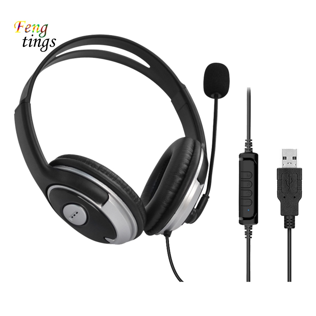 Tai Nghe Nhét Tai 330 Chống Ồn Âm Thanh Siêu Trầm Có Dây USB Màu Đen Cho Máy Tính