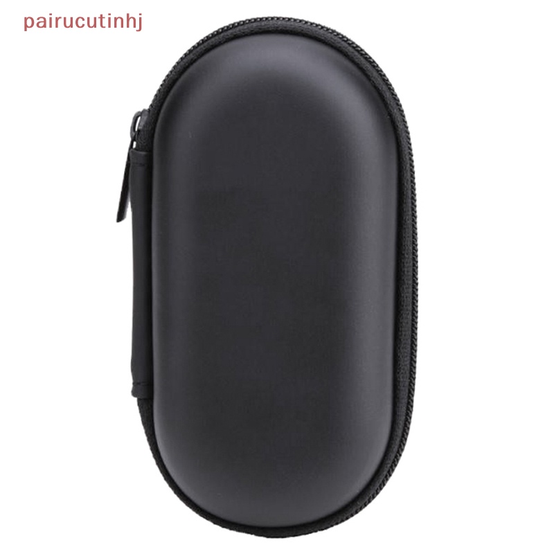 Hộp Đựng Tai Nghe 3c Hình Oval Mini Bằng EVA Chống Sốc Có Khóa Kéo