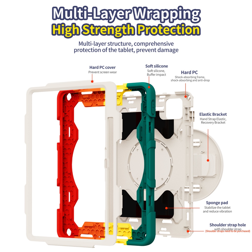 Bao Da Máy Tính Bảng Bảo Vệ 360 Độ Cho Xiaomi Pad 6 6 Pro 11 inch 2023 Pad 5 5 Pro 11 inch 2021° Ốp Bảo Vệ Máy Tính Bảng Chống Sốc Có Tay Cầm Cho Bé