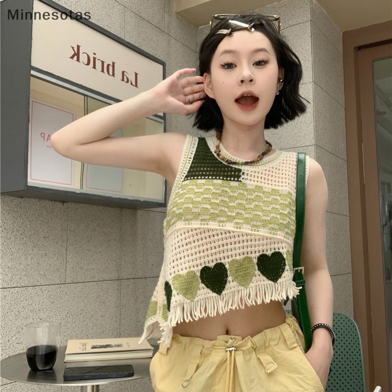 Áo Dệt Kim Sát Nách Cổ Tròn Thêu Họa Tiết Thời Trang Mùa Hè Cho Nữ