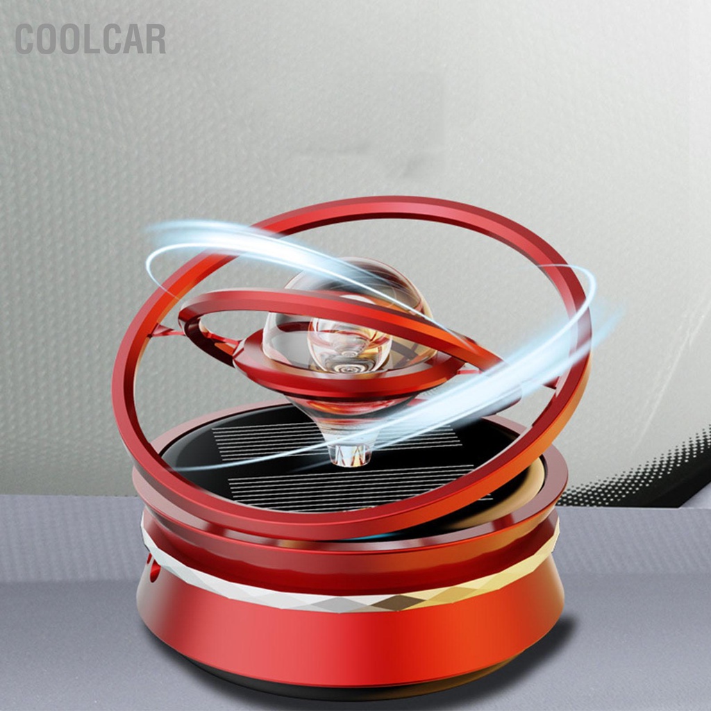 CoolCar Máy Khuếch Tán Hương Thơm Xông Phòng Ô Tô Năng Lượng Mặt Trời Treo Quả Cầu Pha Lê Xoay Xe Cho Đồ Trang Trí Quà Tặng