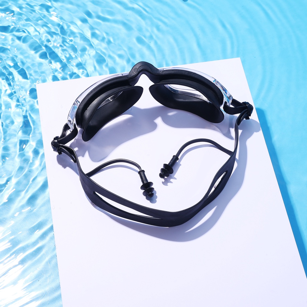 Kính Bơi Người Lớn Silicone Trong Suốt Chống Sương Mù Chống Thấm Nước Dành Cho Nam Và Nữ HZGFE0049
