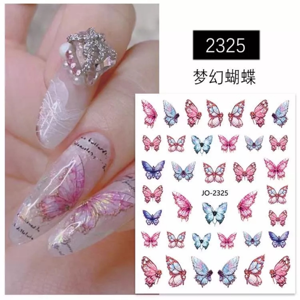 Sticker thương hiệu trang trí nail nhiều mã mới