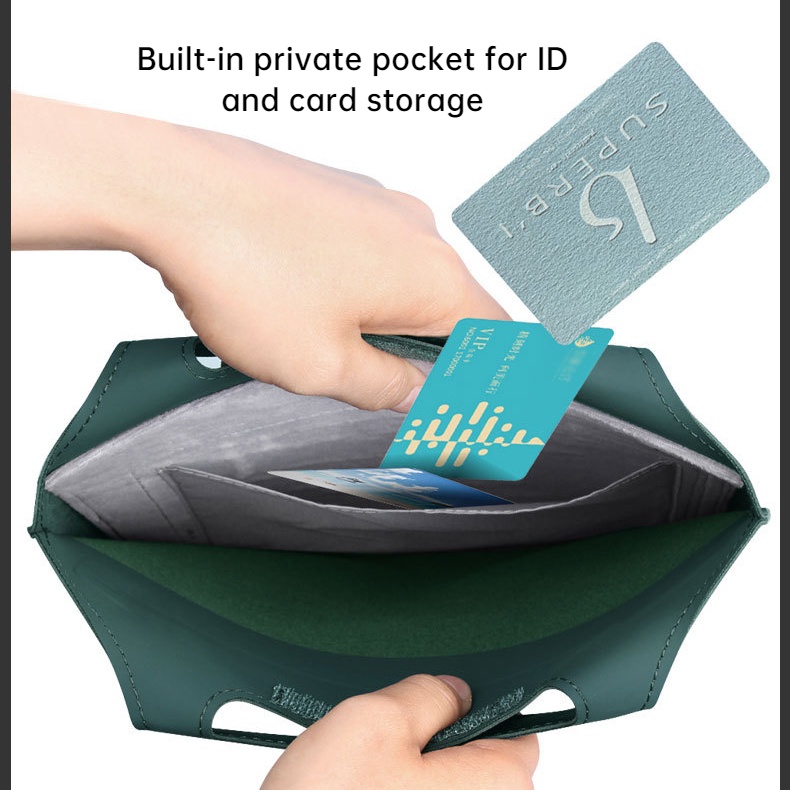 Túi Da Đựng Laptop 5 Trong 1 Chống Thấm Nước 13 Inch 14 Inch Cho MacBook Air M1 M2