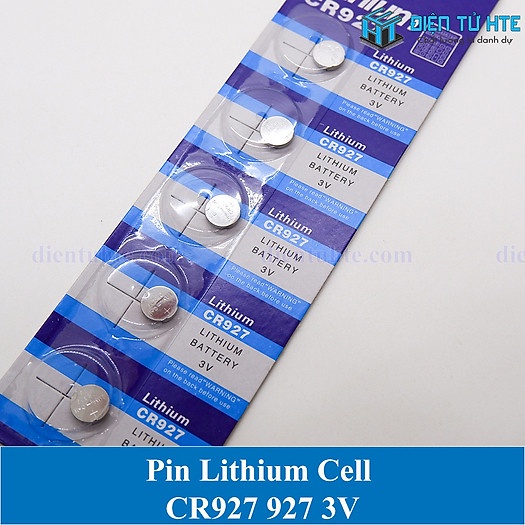 Vỉ 5 viên pin CR 927 Lithium Battery 3V