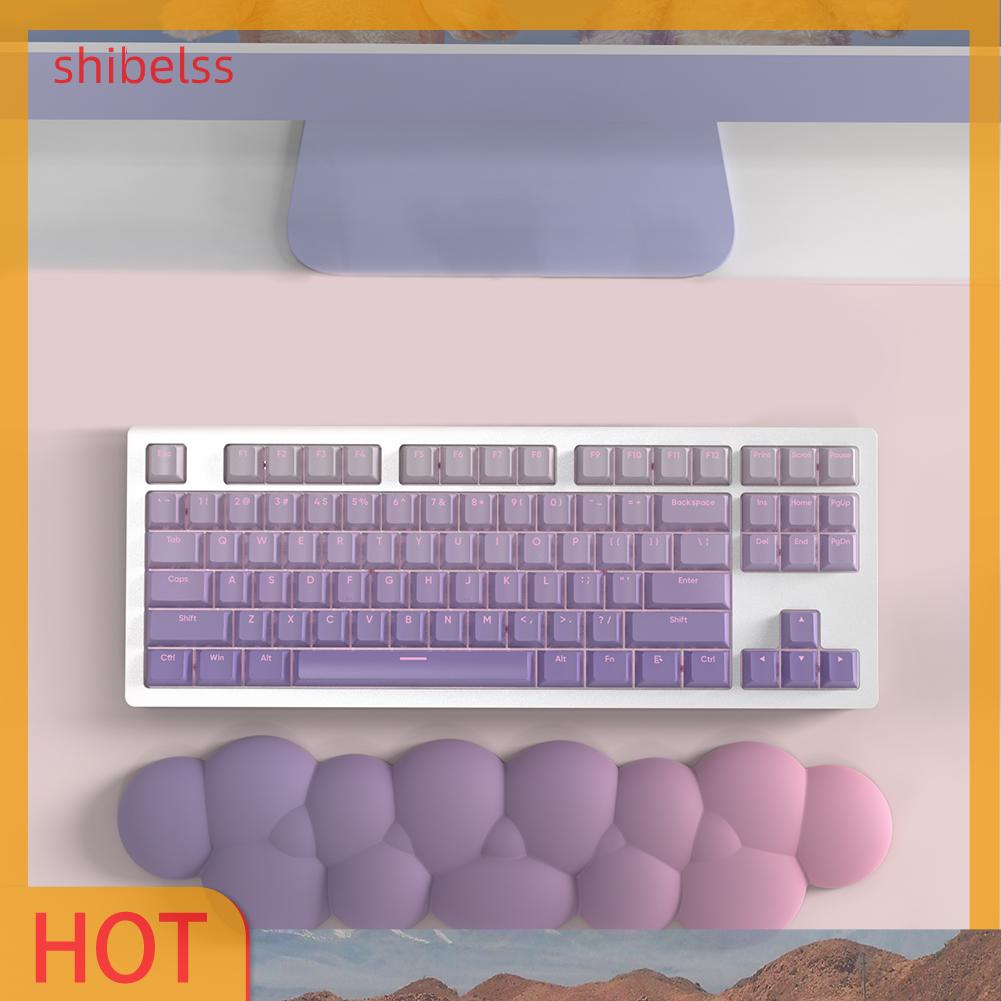 Đệm Gác Tay Bàn Phím Hình Đám Mây Màu Sắc Tuyến Tính Chống Trượt Tiện Dụng Cho