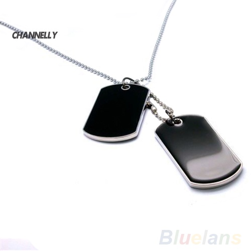 Vòng cổ Mặt Thẻ Tên Bằng Hợp Kim Phong Cách Cá Tính Cho Nam