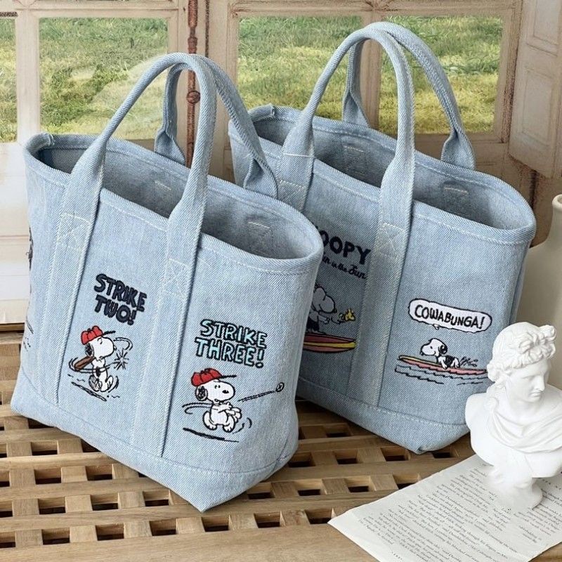 Túi Xách Vải Denim Canvas In Hình Snoopy Đáng Yêu Túi xách denim Túi vải denim Túi đựng đồ ăn trưa Canvas Túi vải xách tay Túi ăn trưa Canvas Túi vải tote Túi vải Túi bento Túi ăn trưa Túi hộp cơm trưa Gói cách nhiệt Túi ăn trưa cách nhiệt