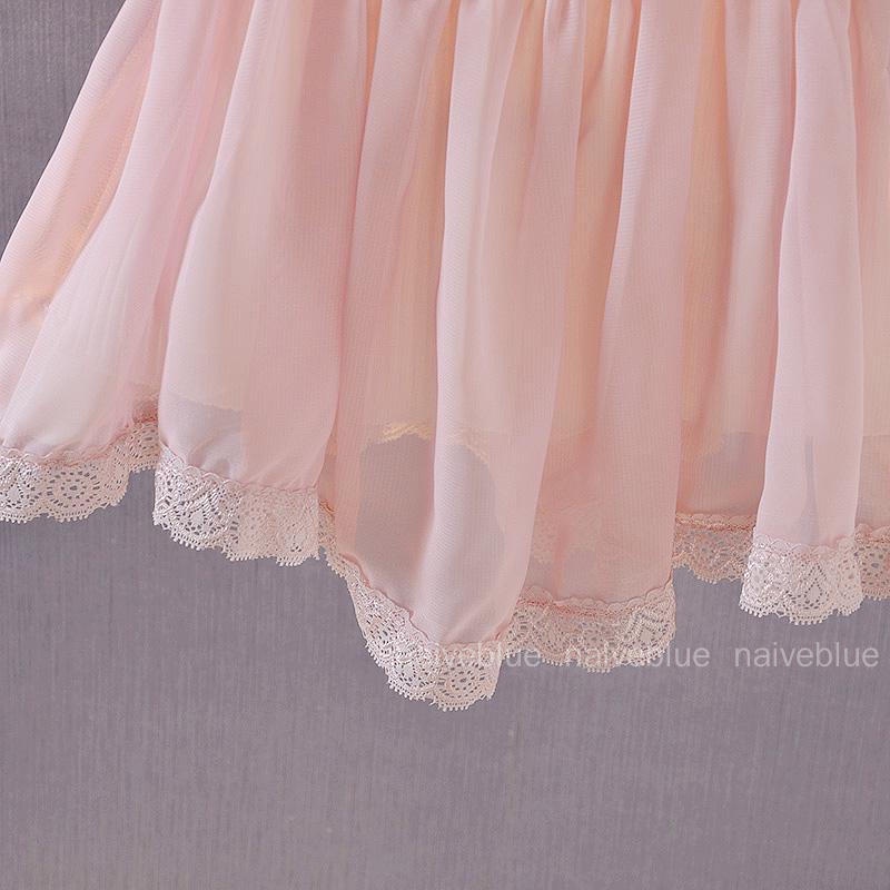 Đầm Chiffon Tay Ngắn Thời Trang Mùa Hè Xinh Xắn Cho Bé Gái