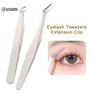  Kuzhen Nhíp Gắn Mi Giả Bằng Thép Không Gỉ Chống Tĩnh Điện Độ Chính Xác Cao Kèm Đầu Sợi Trang Điểm 