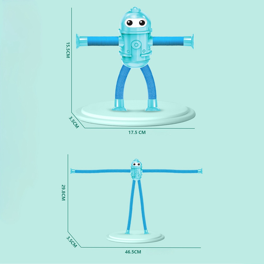 Đồ chơi Lò xo hươu cao cổ có ống hút dính . hươu lò xo kéo dãn đèn sáng
