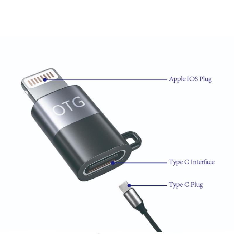 Bộ chuyển đổi DAC tai nghe kỹ thuật số Type-C cho iPhone 13 12 11 Pro Max iPad USB Drive Bộ chuyển đ