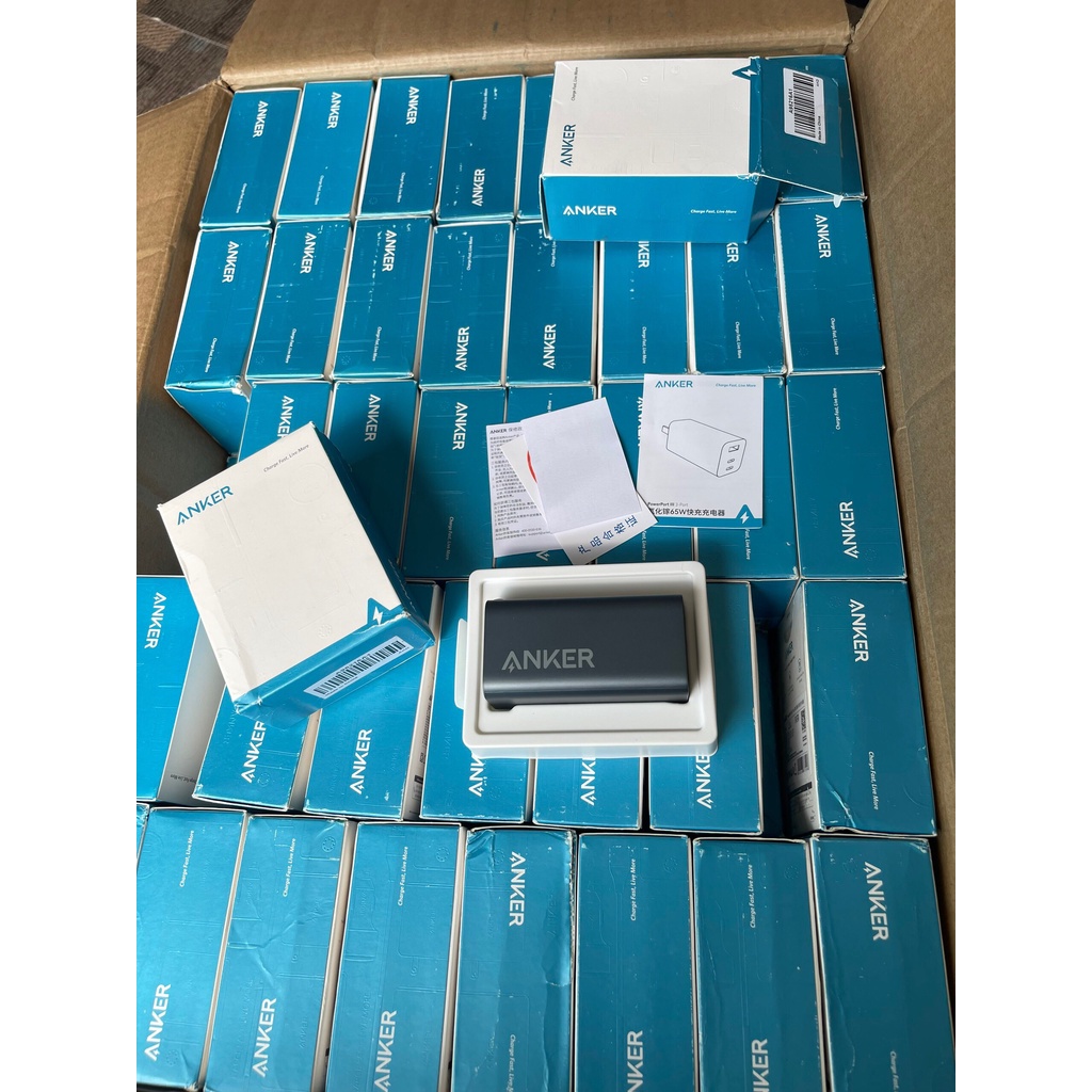 Củ sạc nhanh Anker 65W A9521 3 cổng  , hỗ trợ sạc PD/PPS/QC sạc nhanh cho điện thoại - Máy tính bảng