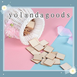 Set 10/ 50/ 100 miếng gỗ vuông tự trang trí tiện lợi