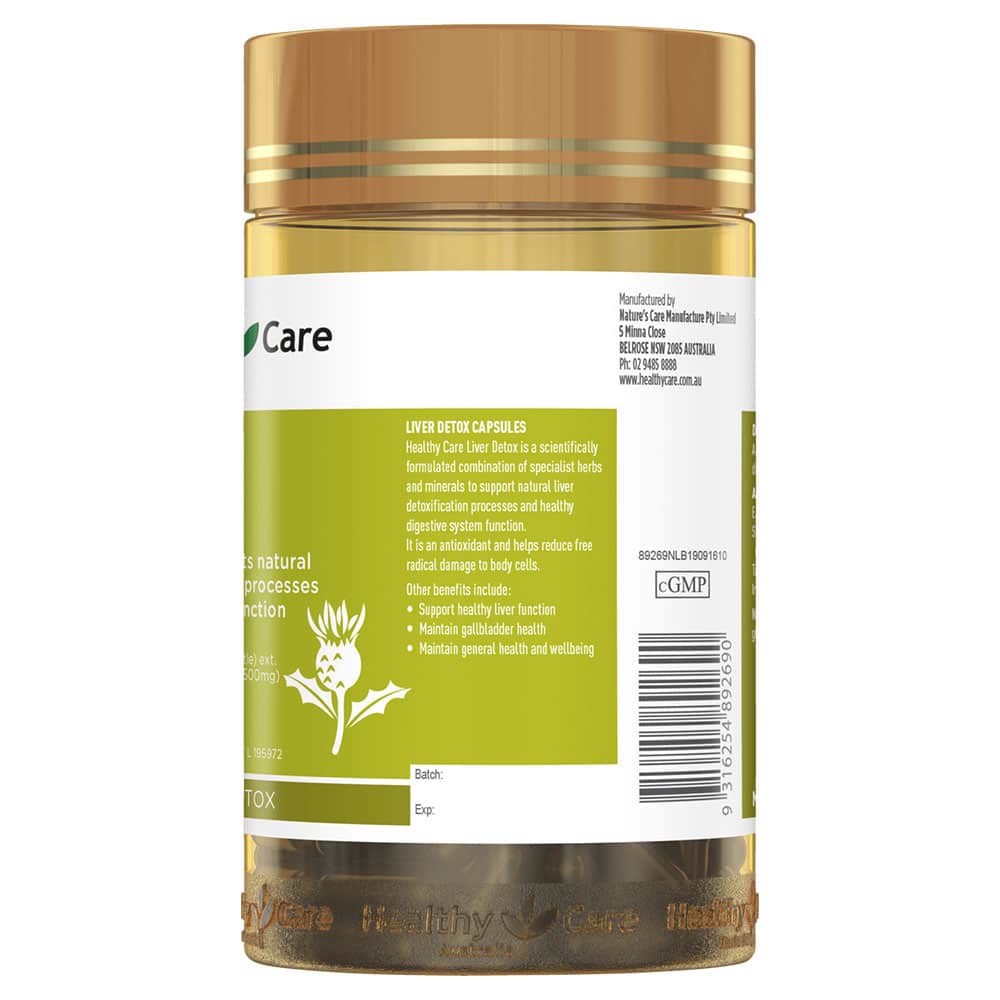 Viên uống Giải Độc Gan Healthy Care Liver Detox 100 Viên