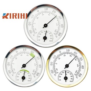 RIRIHI Nhiệt Kế Đo Độ Ẩm / Nhiệt Độ Dạng Tròn 5 Inch Cầm Tay Tiện Lợi Dành Cho Gia Đình