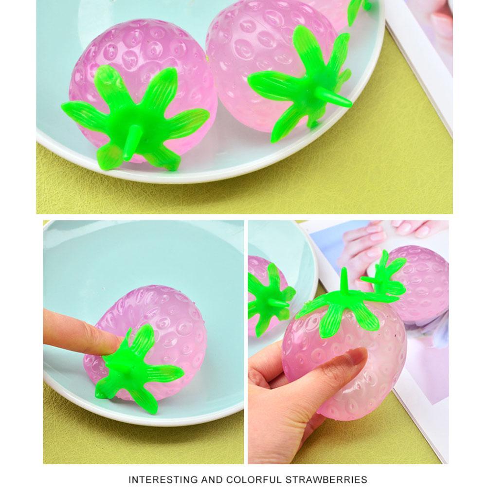 Đồ chơi squishy Giảm Stress Hình Quả Dâu Tây Dễ Thương Cho Bé