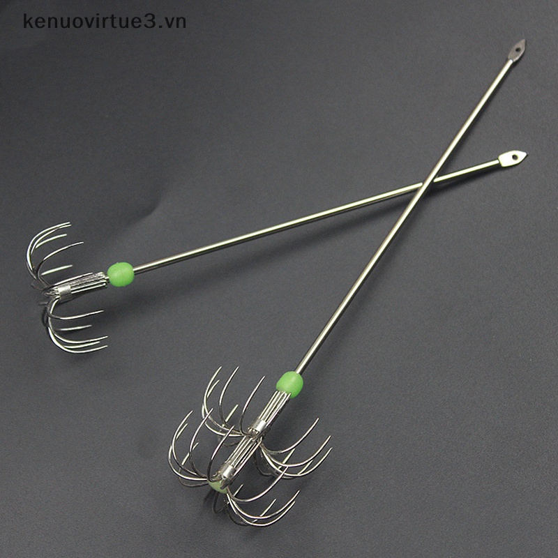 Lưỡi Câu Cá Hình Con Mực Hai Lớp Bằng Thép Không Gỉ