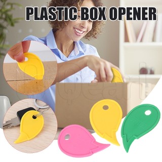 Dụng Cụ Mở Hộp / Cắt Giấy / Móc Khóa Mini Nhiều Màu Bằng Nhựa Nhỏ Gọn Tiện Dụng