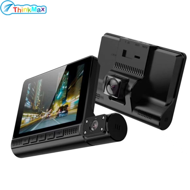 Camera Hành Trình Màn Hình Cảm Ứng Hồng Ngoại 4 Inch Hd 1080p 3-lens Cho Xe Hơi