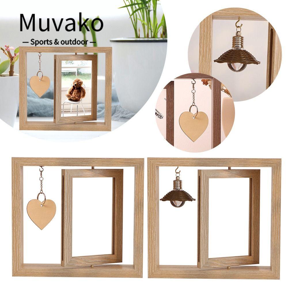 Khung Ảnh Để Bàn Hai Mặt Chất Lượng Cao Sáng Tạo MUVAKO Giá Đỡ