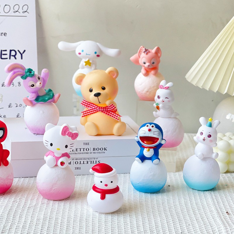 SANRIO Đèn Ngủ LED Hình Hello Kitty Melody Kuromi Cinnamoroll Trang Trí Phòng Ngủ Cho Bé