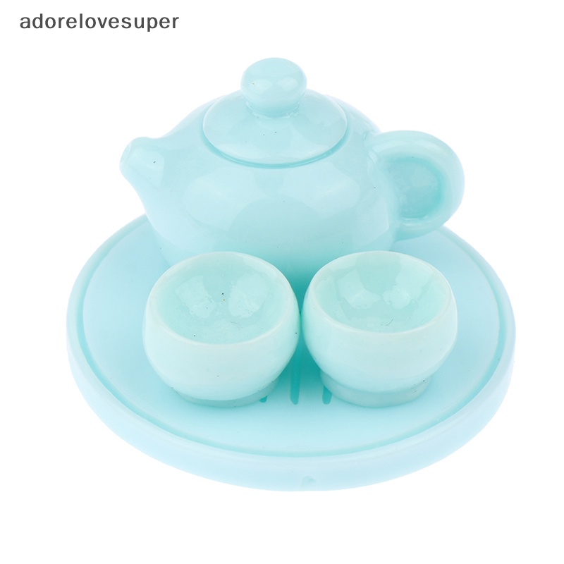 Mô Hình Ấm Trà Mini Bằng Nhựa Resin Phát Quang Dễ Thương DIY 1Vn