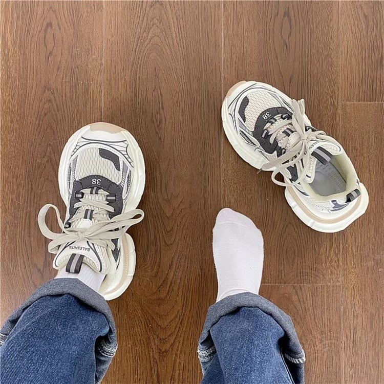 Miss o3o Giày Thể Thao Nữ Đế Dày Thoáng Khí Retro Thời Trang Thiết Kế Mới Cho Nữ 33Z080413