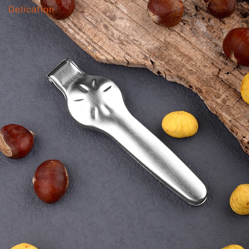 Dụng cụ mở hạt dẻ kẹp kẹp bằng thép không gỉ quả óc chó hồ đào filbert macadamia pistachio nut cutter dụng cụ tiện ích nhà bếp