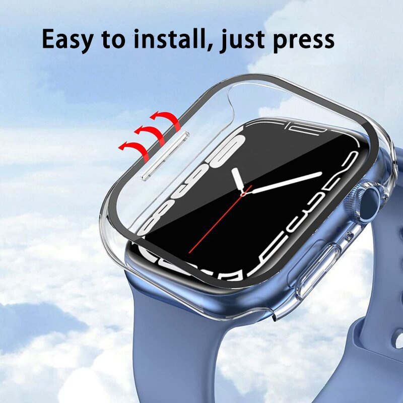 Miếng Dán Bảo Vệ Màn Hình HD Bằng PC Cứng Cho Apple watch Series 8 7 SE 6 5 4 3 Ultra iwatch 40mm 44mm 41mm 45mm