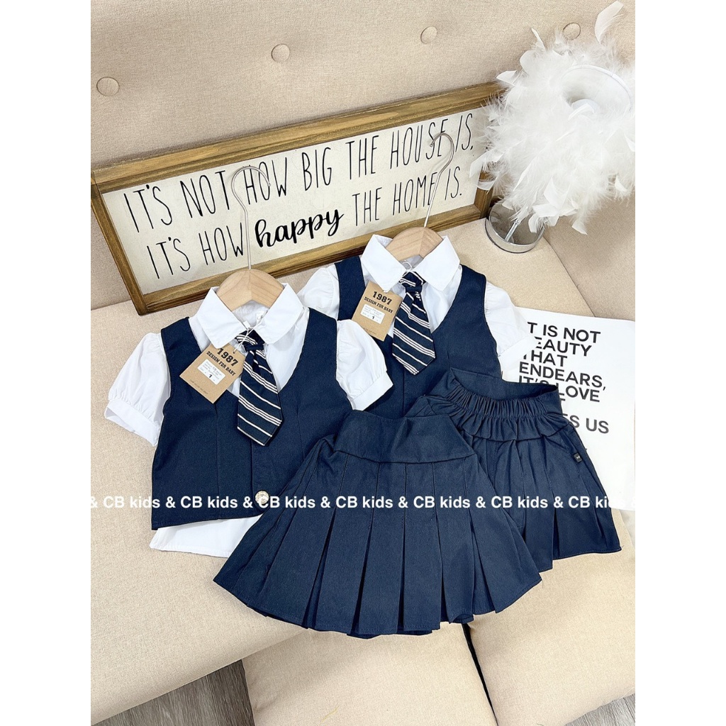 SET VÁY HOC SINH 3 CHI TIẾT KÈM CÀ VẠT