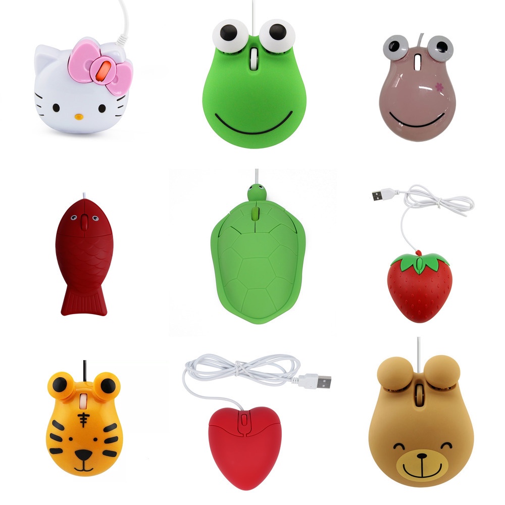 Elec Space Chuột máy tính mini hình Hello Kitty/ ếch dễ thương