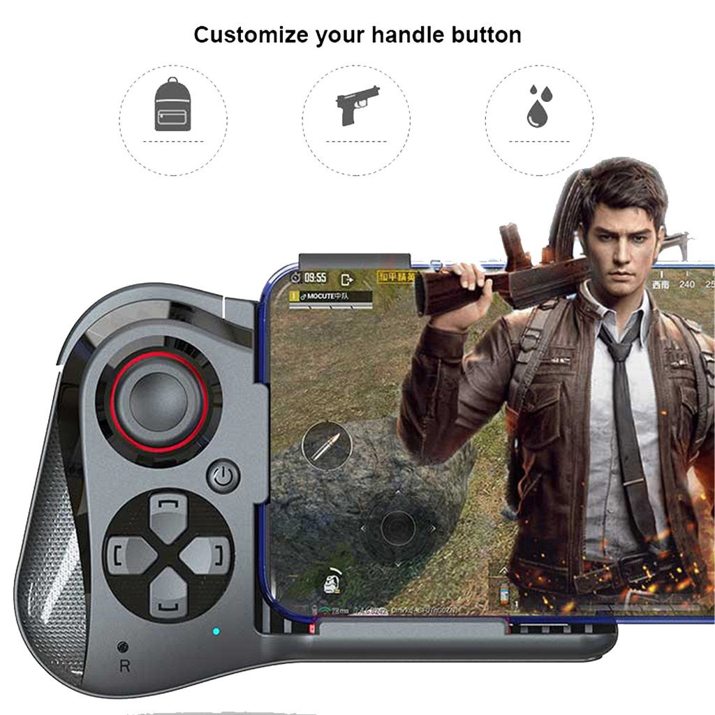Tay Cầm Chơi Game Bluetooth MOCUTE 059,tay cầm chơi game 1 bên Hỗ Trợ Chơi fifa, free fire, ROS,Liên Quân Mobile -DC3934