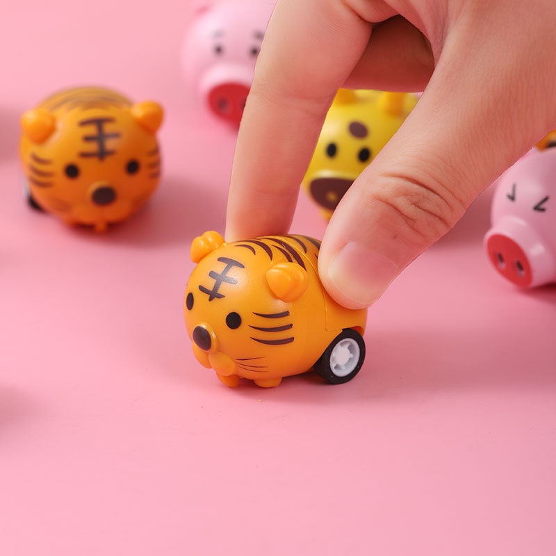 Bộ 5 Mô Hình Xe Hơi Đồ Chơi Mini Họa Tiết Hoạt Hình Dễ Thương Cho Bé