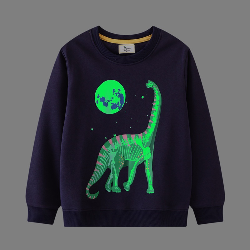 Áo Sweater Tay Dài In Hình Khủng Long / Kỳ Lân Thời Trang Mùa Thu Cho Bé Trai