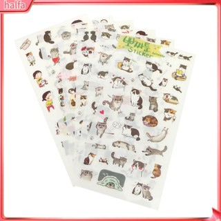 Bộ 6 tấm sticker dán trang trí sổ tay nhật ký / lịch thời trang