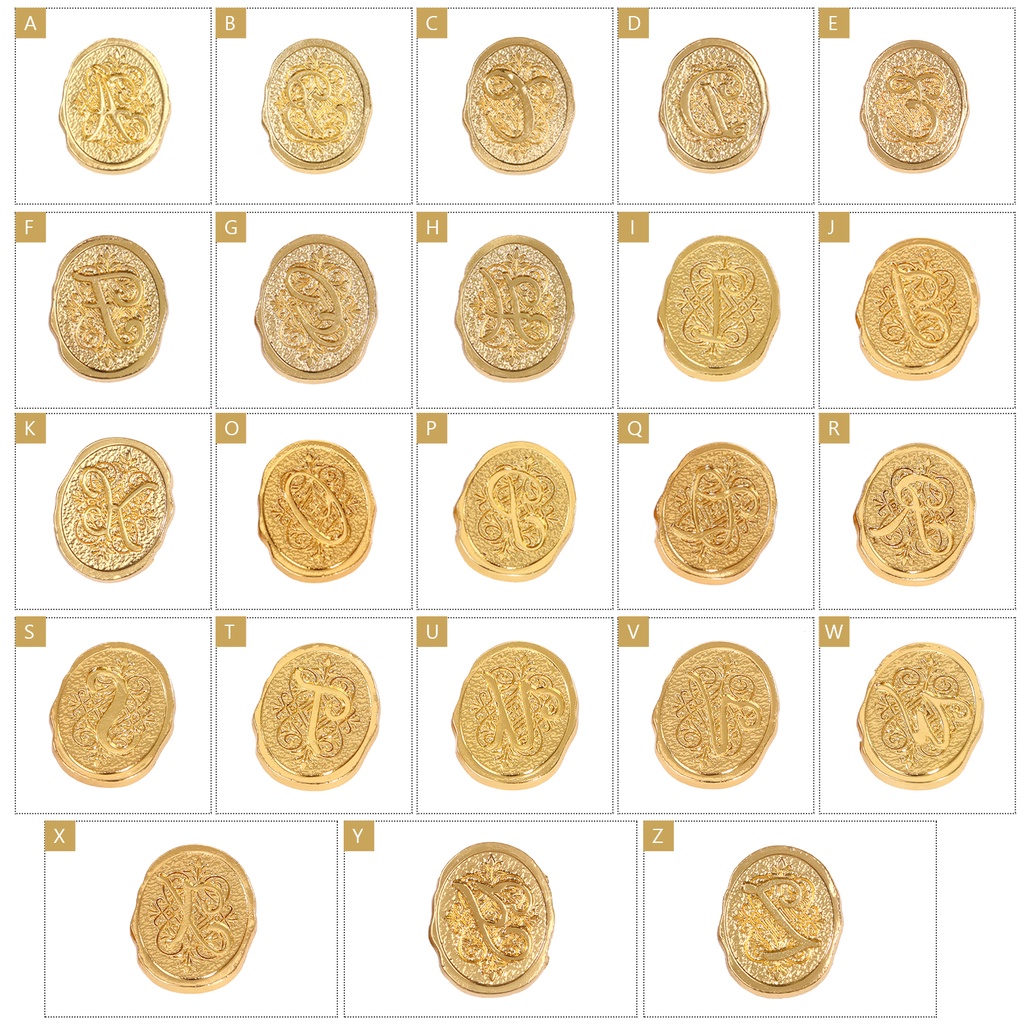 Con Dấu Đóng Sáp 26 Chữ Cái Bằng Kim Loại