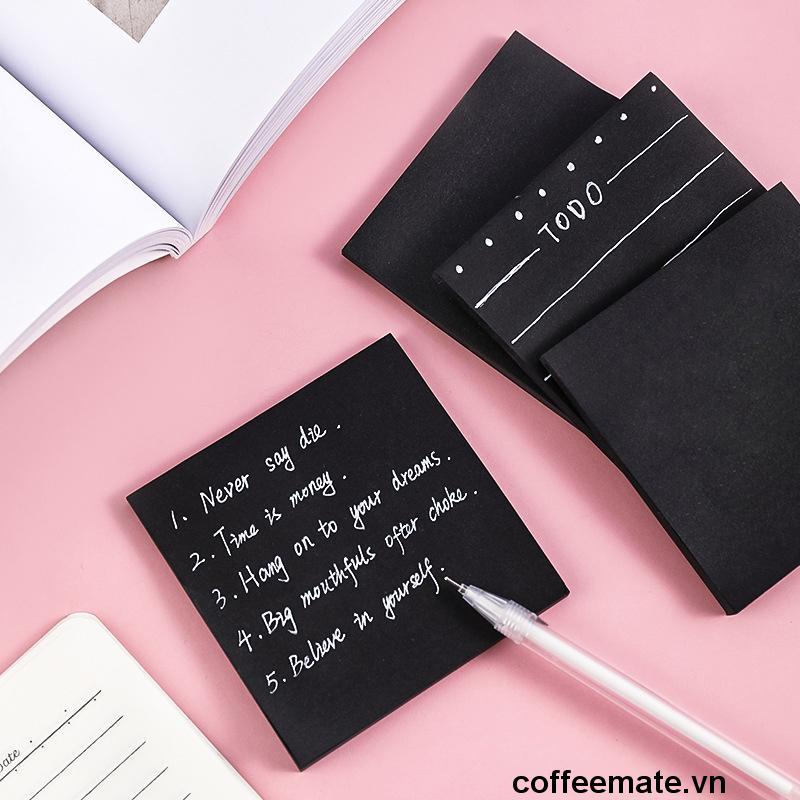 ⚡Giấy Note, Giấy Ghi Chú Màu Đen