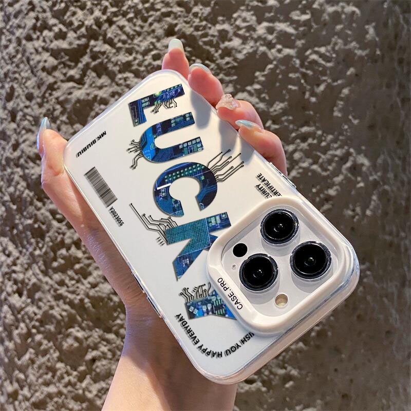 Ốp Điện Thoại Cứng Màu Nhám Hình Nhãn Hiệu May Mắn Cho iphone 11 12 13 14 Pro Max 14Plus ip 12promax 13promax