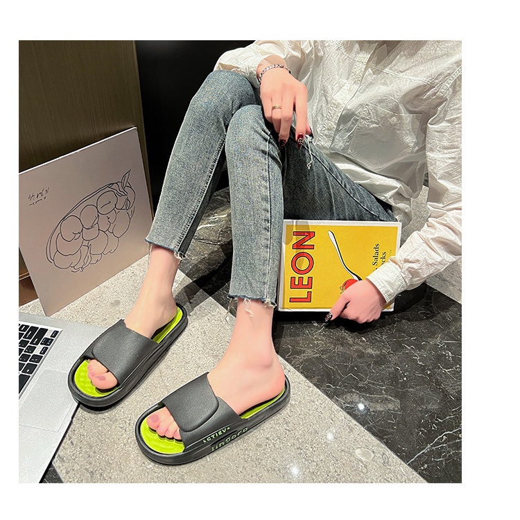 Dép Xỏ Ngón Đế Dày Chống Trượt Phong Cách Mới Mùa Hè Cho [Lff0
