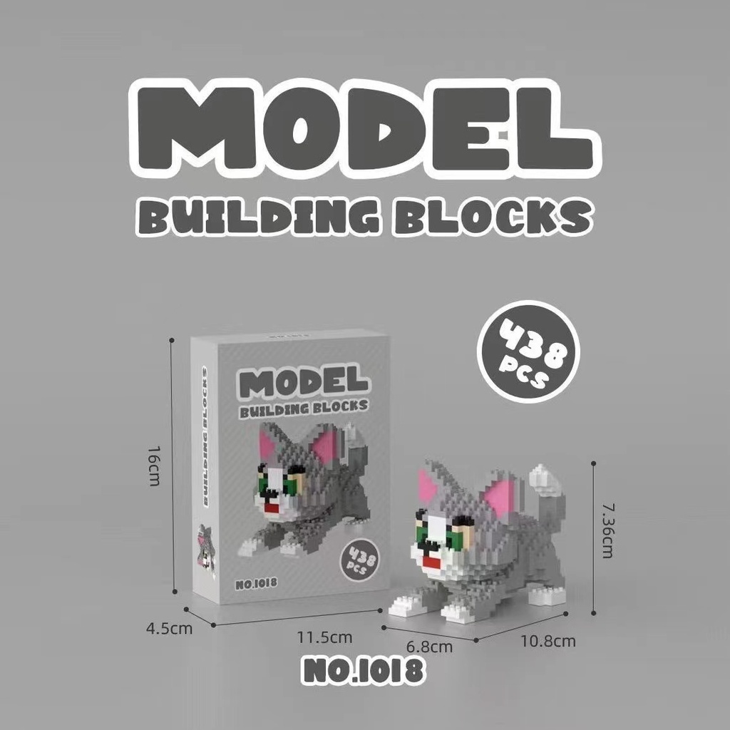 Khối Lắp Ráp Hình KUROMI LEGO Mèo Và Chuột Hoạt Hình Dễ Thương